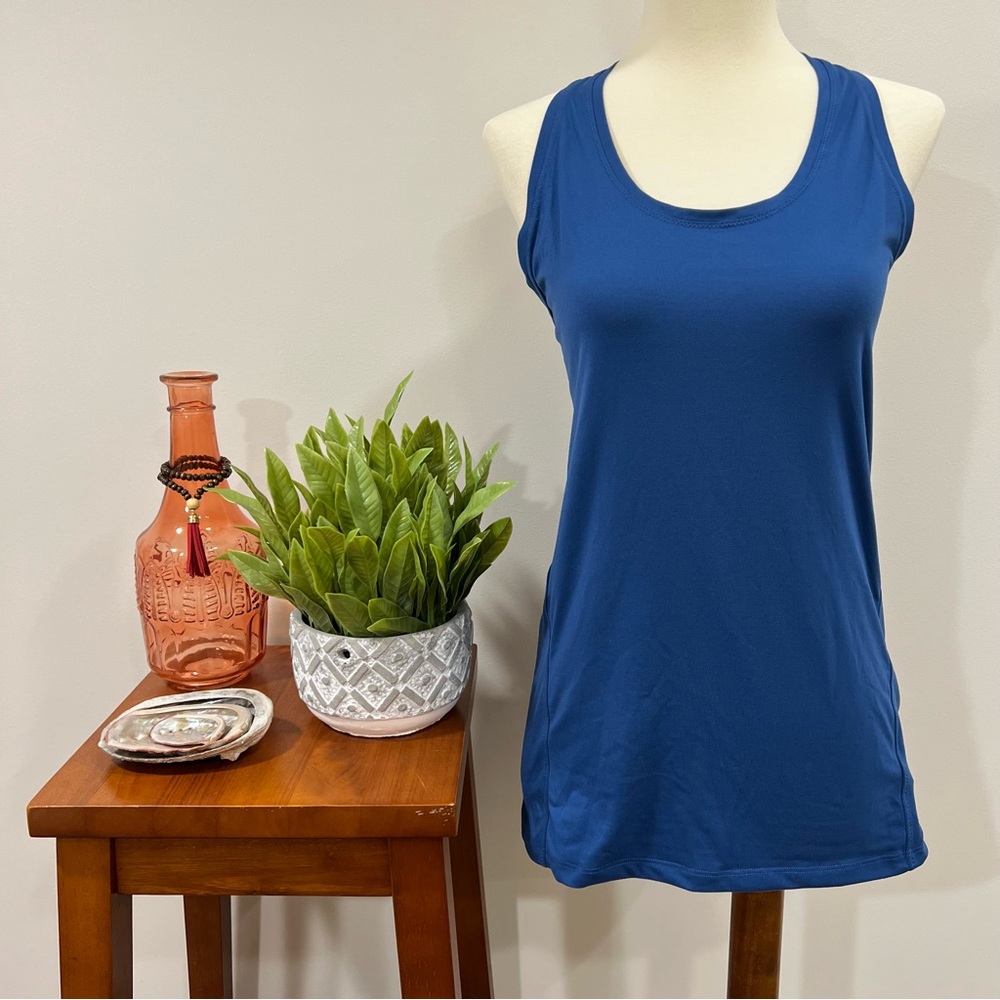 Athleta Blue Racerback Tank Top Size XS